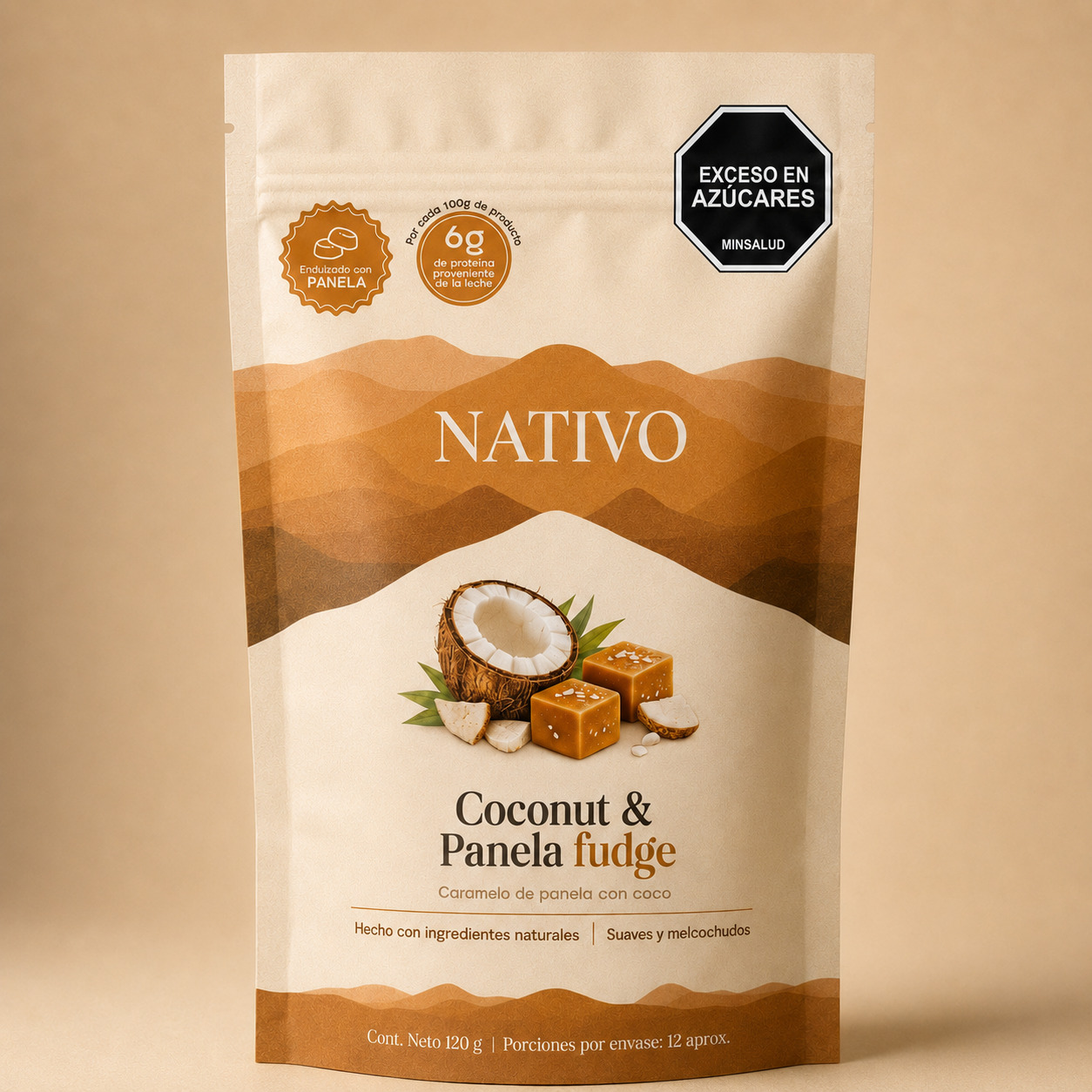 Coconut & Panela Fudge 120 gr